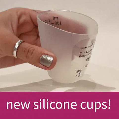 3 Pcs Silicone Measuring Cups, 100 ml Resin Non-Stick Cups with
