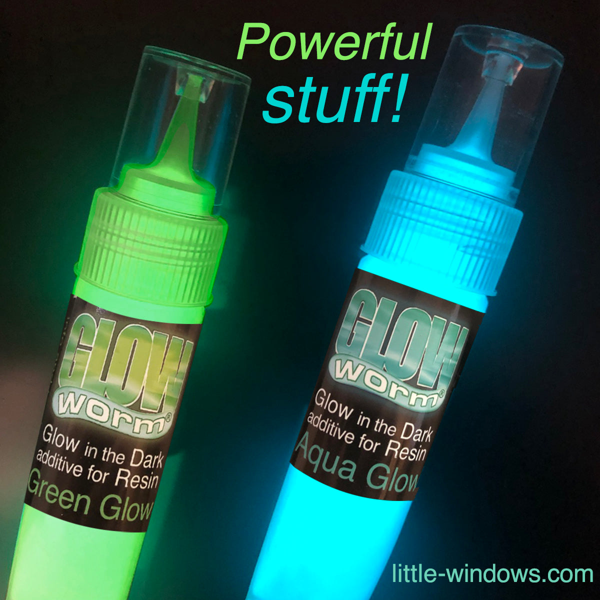 Super Glow In The Dark Resin Additive - AQUA (1oz. by weight) – Little  Windows Brilliant Resin and Supplies