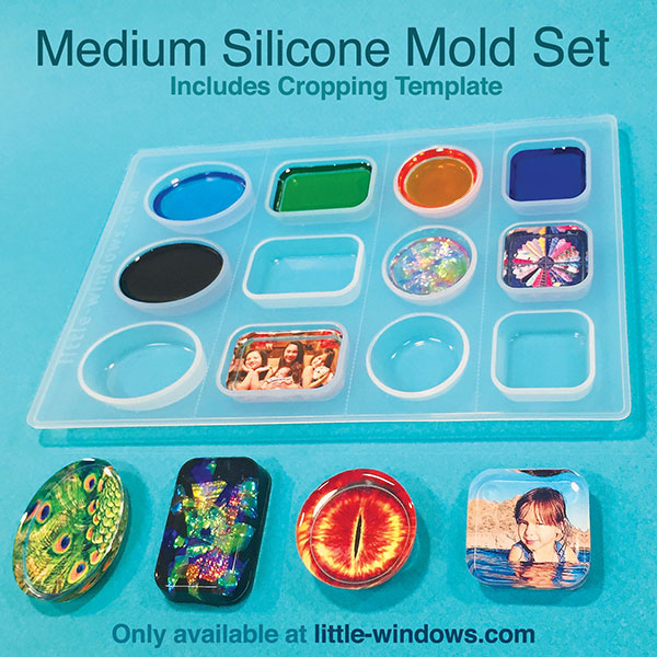 Silicon Resin Mold -ROUND Resin Silicone Mould- Epoxy Resin Craft Mold  -Coaster Silicone Mold Resin Cabochons -DIY Mold