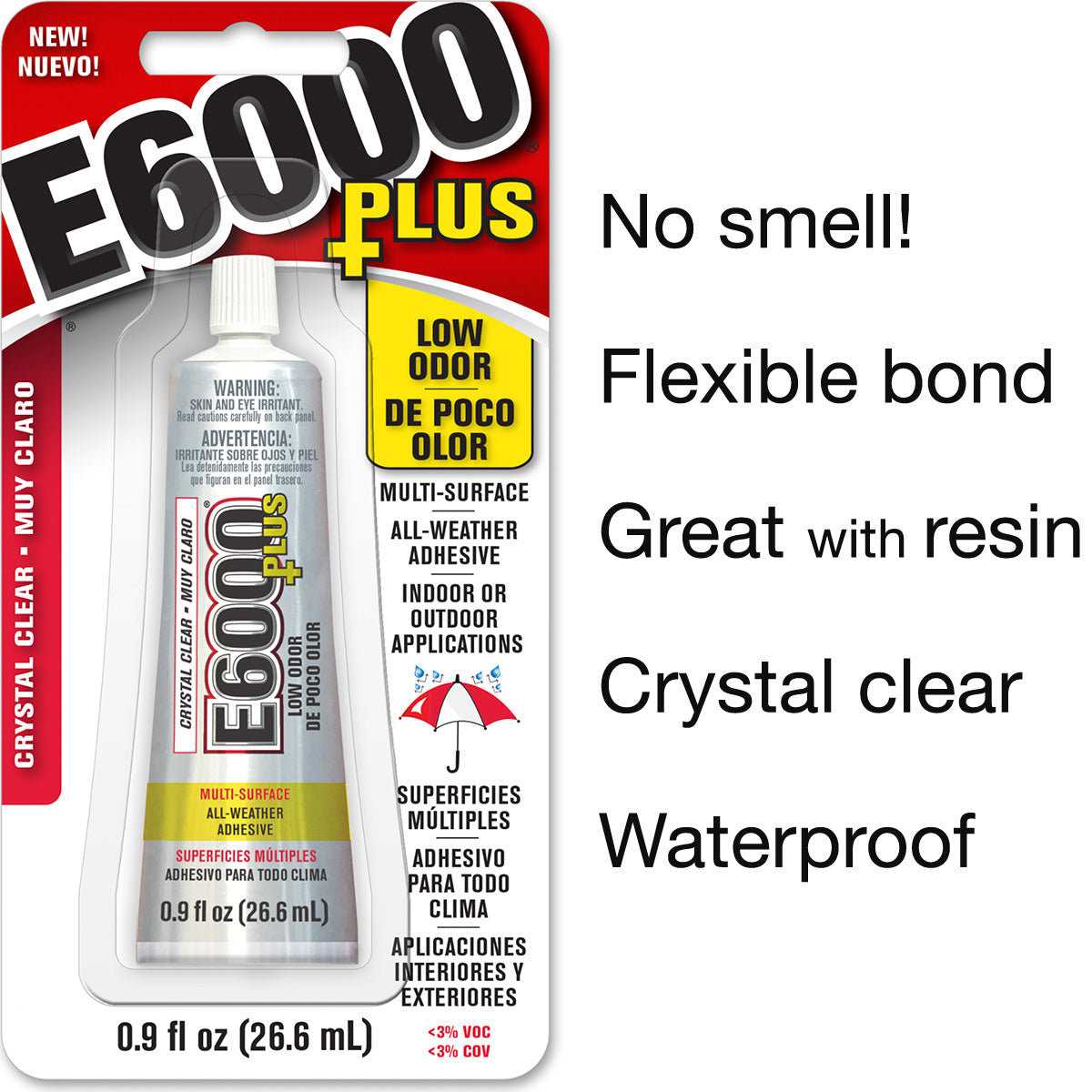 E-6000 2 Oz Premium Clear Adhesive Glue